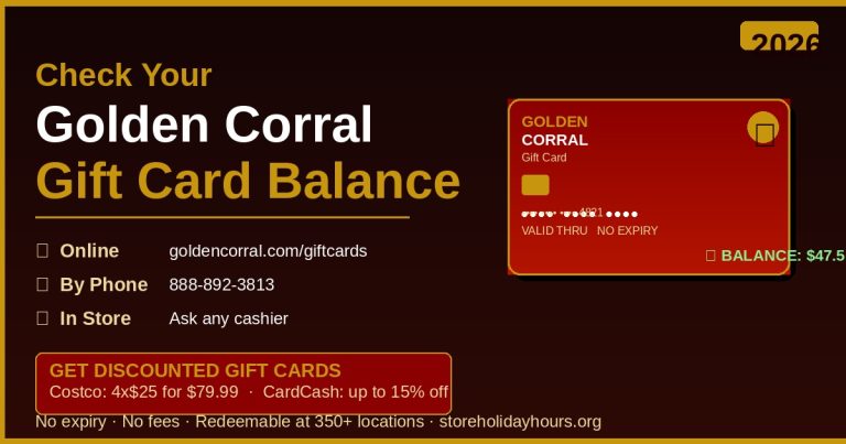 golden corral gift card balance